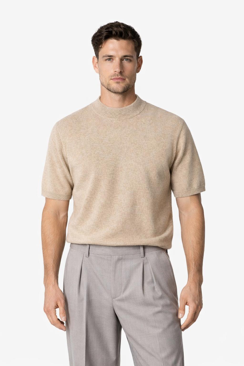 Pull Clevain à manches courtes en maille