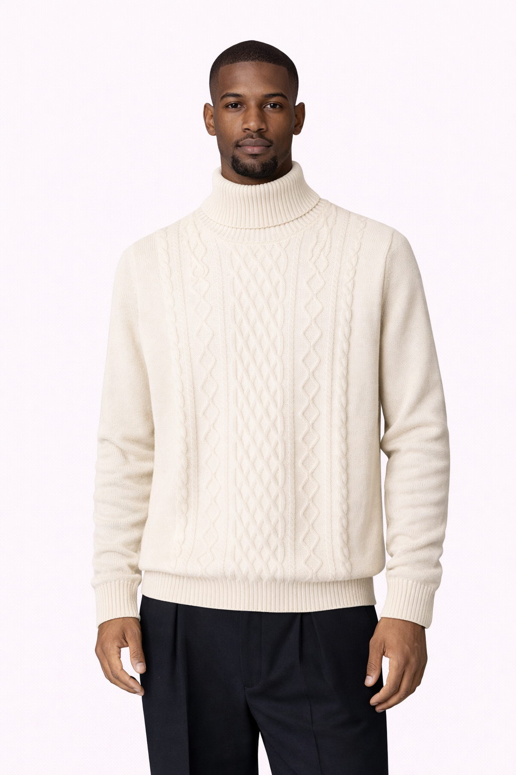 Clevain - Pull en laine à col montant