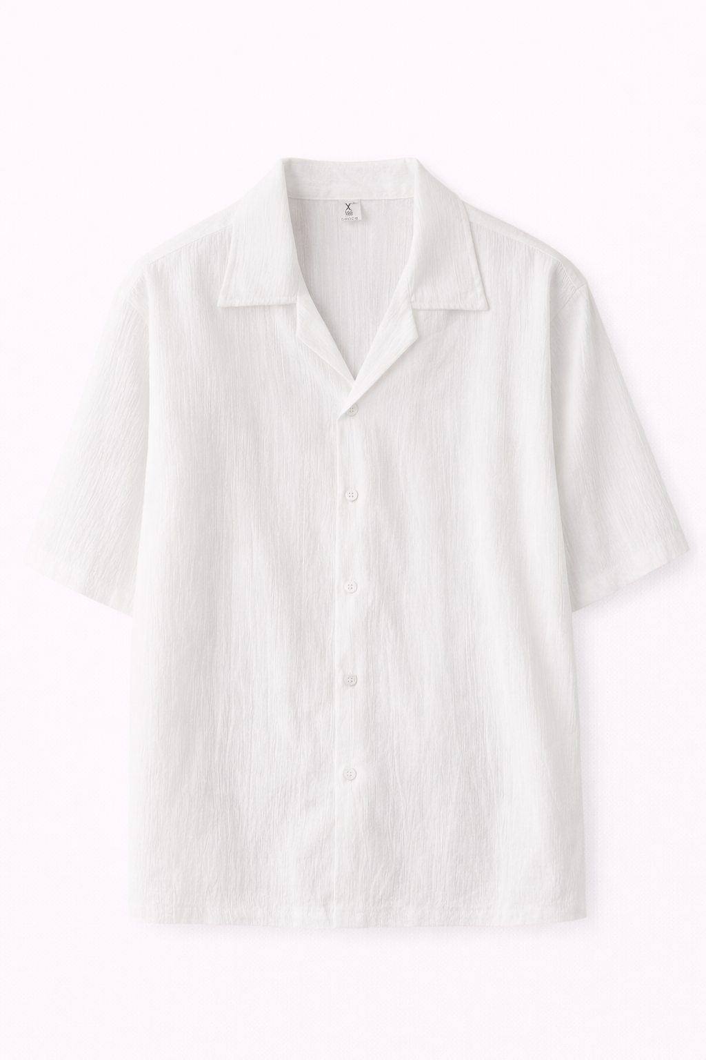 Chemise Clevain - Col cubain rétro à manches courtes