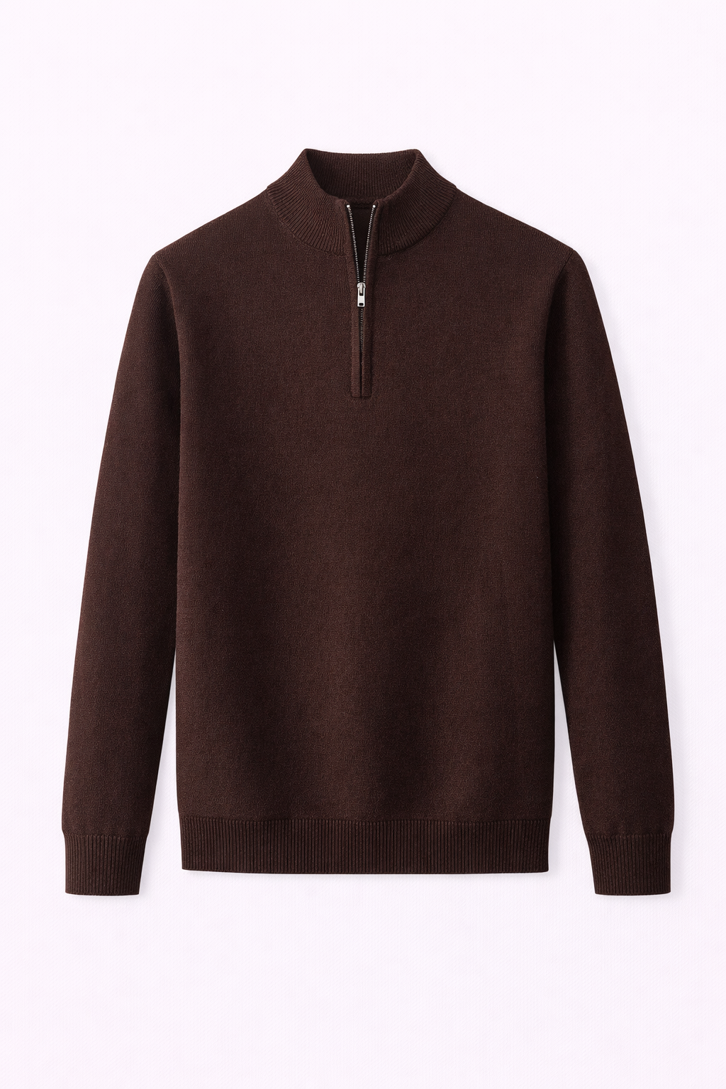 Clevain - Pull en maille doublé polaire décontracté