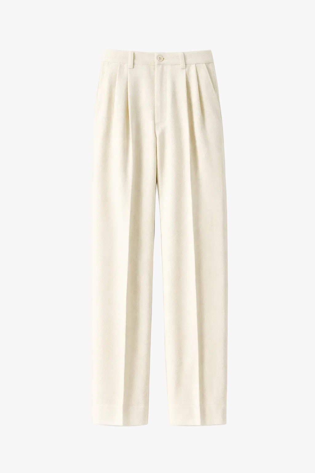 Clevain - Pantalon large taille haute en laine