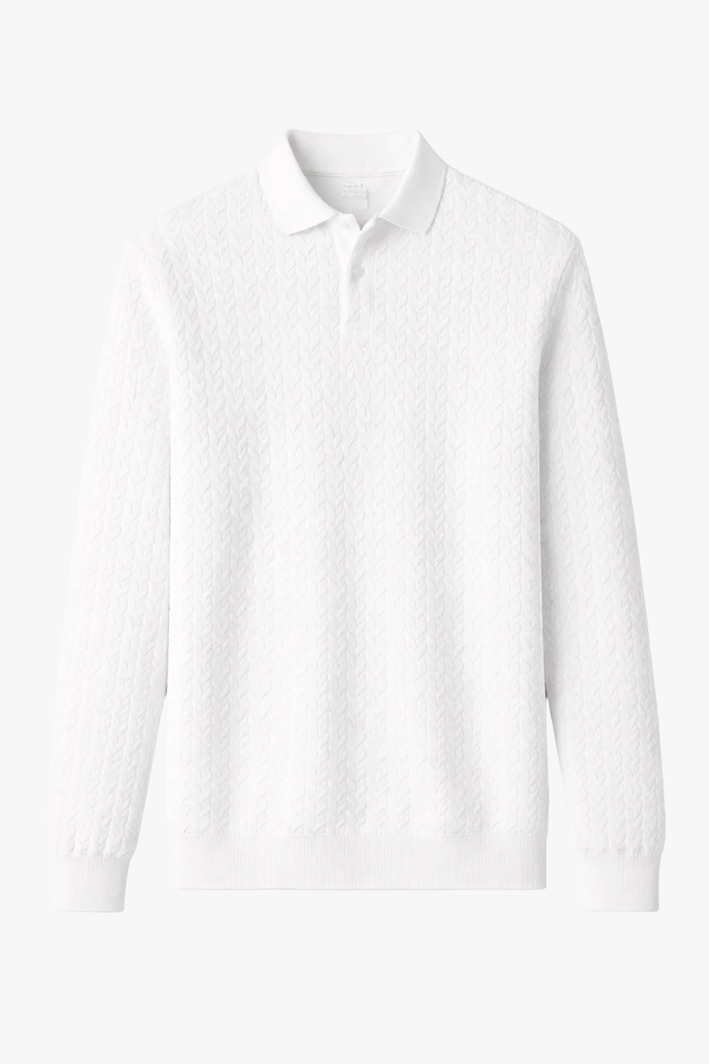 Clevain - Polo texturé à manches longues 