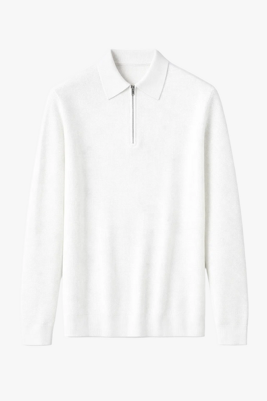 Polo Clevain - doublé polaire en maille gaufrée 