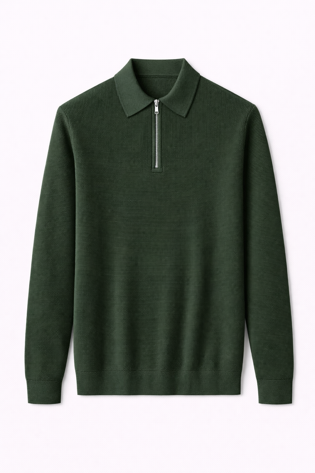 Polo Clevain - doublé polaire en maille gaufrée 