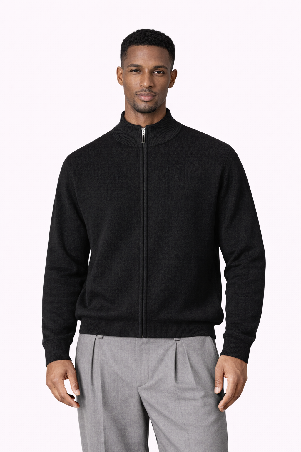 Clevain - Pull avec veste en maille zippée 